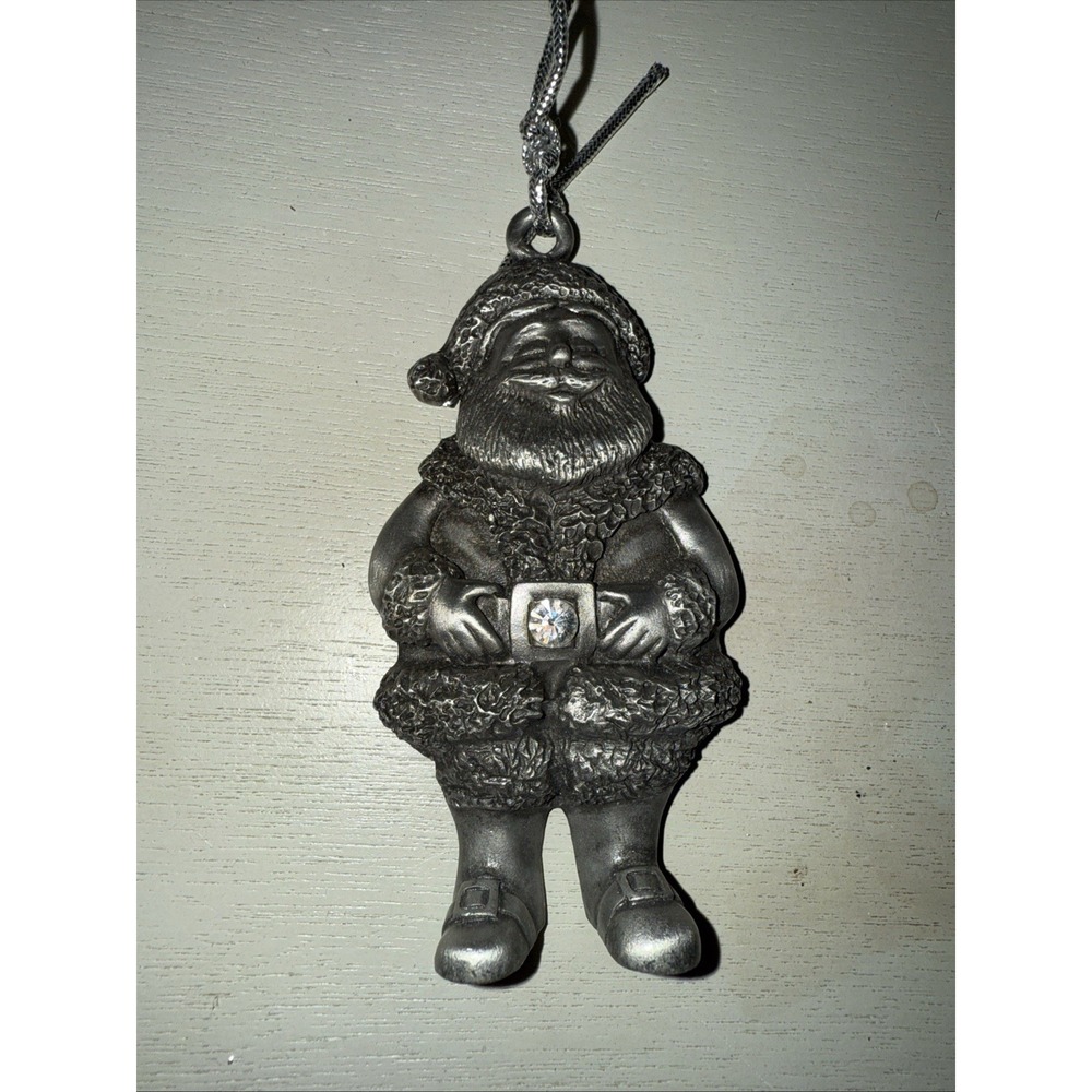 GLORIA DUCHIN Santa Claus Christmas Ornament Jeweled Very Good Circa 1999